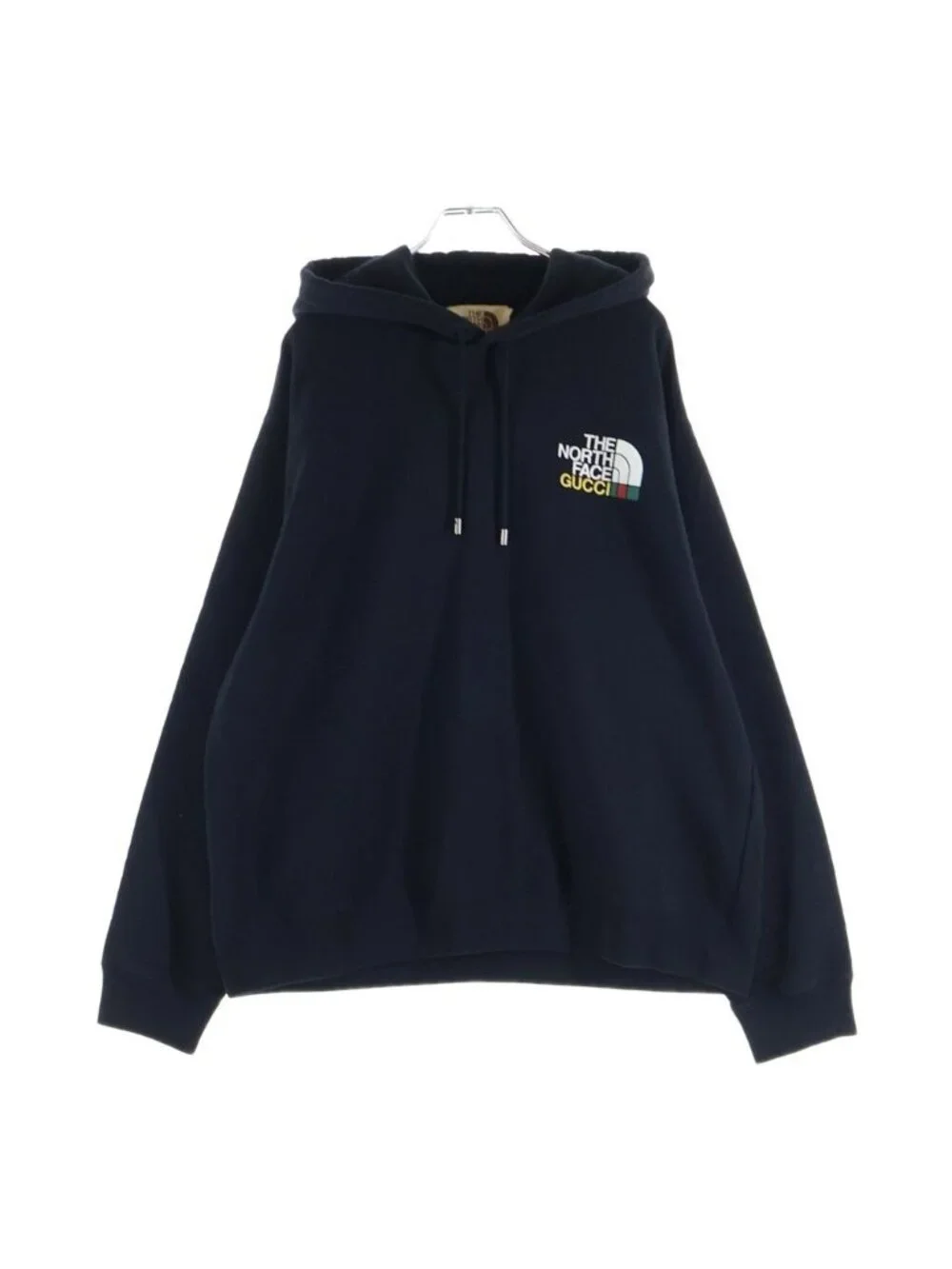 Gucci the North Face Pullover Hoodie Double Sided Print Logo Black